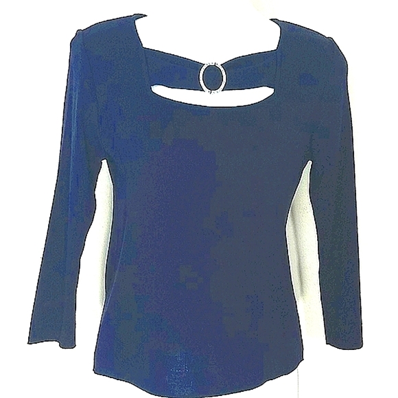 Annalese Sweaters - Annalese Sweater top pullover shirt Purple long sleeve Small
